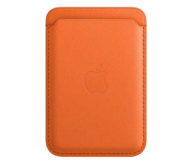 Apple Portfel APPLE do iPhone Leather Wallet with MagSafe - Orange - 1464162 - zdjęcie